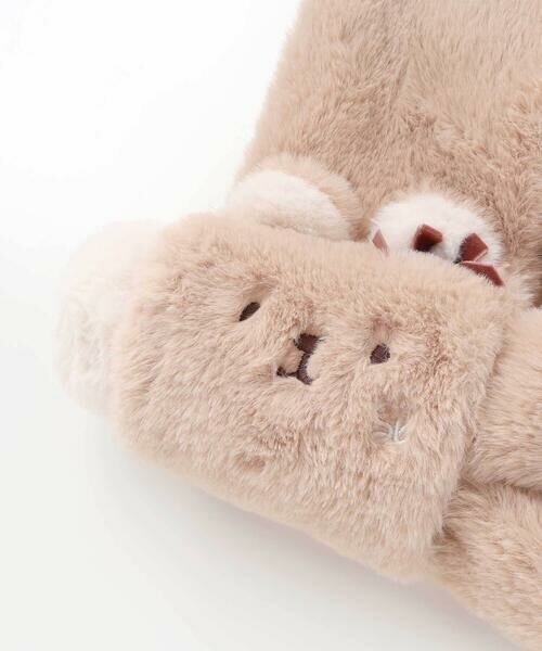 SLAP SLIP / スラップ スリップ マフラー・ショール・スヌード・ストール | ネコウサギクマアニマルモチーフふわふわファーマフラー | 詳細11