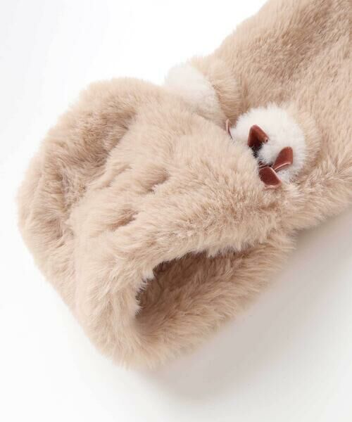 SLAP SLIP / スラップ スリップ マフラー・ショール・スヌード・ストール | ネコウサギクマアニマルモチーフふわふわファーマフラー | 詳細12