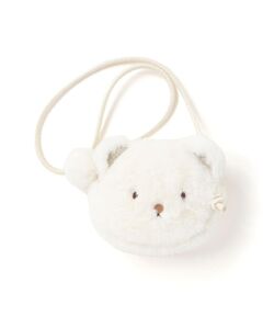 SLAP SLIP / スラップ スリップ ショルダーバッグ | クマネコウサギアニマルしっぽ風チャーム付きポシェット