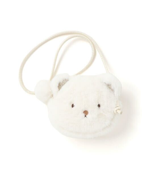 SLAP SLIP / スラップ スリップ ショルダーバッグ | クマネコウサギアニマルしっぽ風チャーム付きポシェット | 詳細1