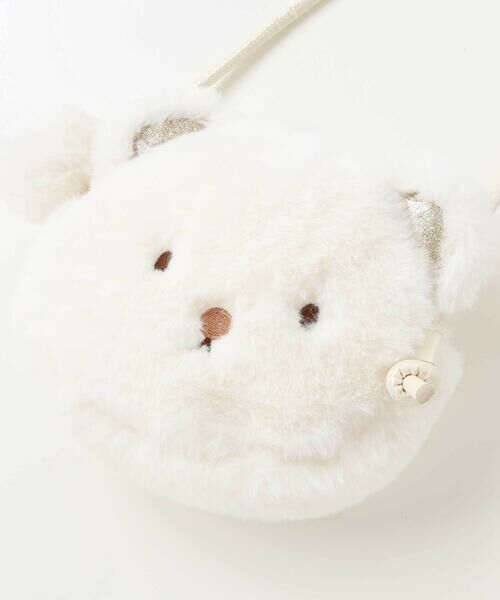 SLAP SLIP / スラップ スリップ ショルダーバッグ | クマネコウサギアニマルしっぽ風チャーム付きポシェット | 詳細3