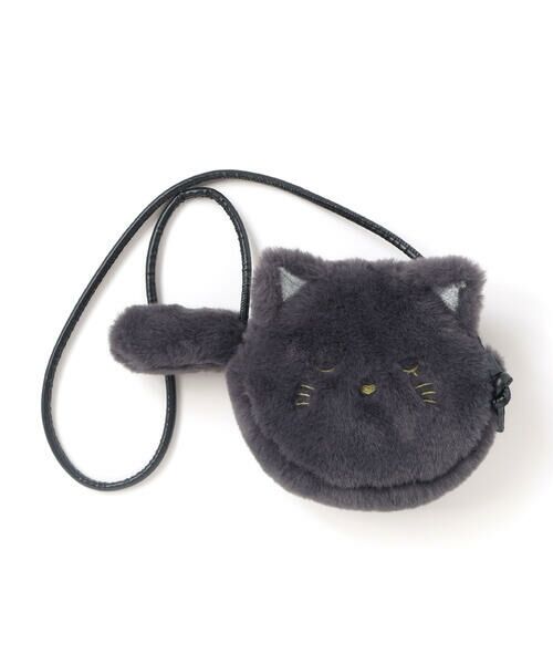 SLAP SLIP / スラップ スリップ ショルダーバッグ | クマネコウサギアニマルしっぽ風チャーム付きポシェット | 詳細6