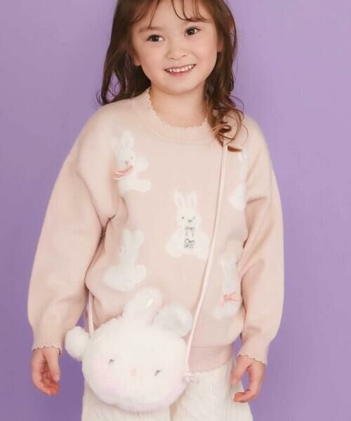 SLAP SLIP / スラップ スリップ ショルダーバッグ | クマネコウサギアニマルしっぽ風チャーム付きポシェット | 詳細22