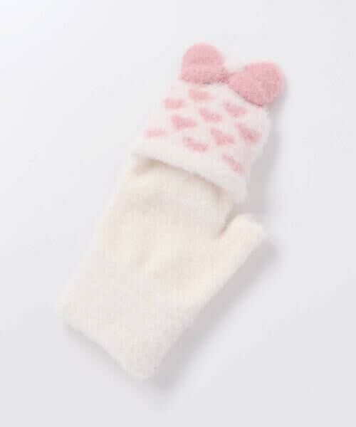 SLAP SLIP / スラップ スリップ 手袋 | ミトン指なし2WAYハートいっぱいリボン手袋 | 詳細5