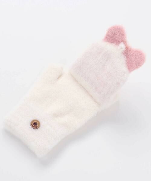 SLAP SLIP / スラップ スリップ 手袋 | ミトン指なし2WAYハートいっぱいリボン手袋 | 詳細6