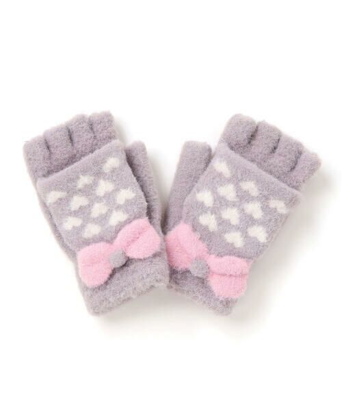 SLAP SLIP / スラップ スリップ 手袋 | ミトン指なし2WAYハートいっぱいリボン手袋 | 詳細9