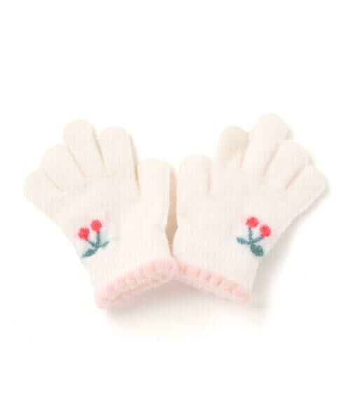 SLAP SLIP / スラップ スリップ 手袋 | チェリーモチーフガーリー5本指手袋 | 詳細2