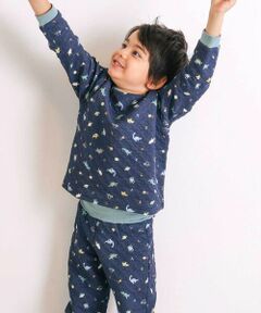 SLAP SLIP / スラップ スリップ ルームウェア | 【スララク/腹巻き一体型】みんな快眠！長袖みんみんキルティングパジャマ 上下セット(80~130cm)