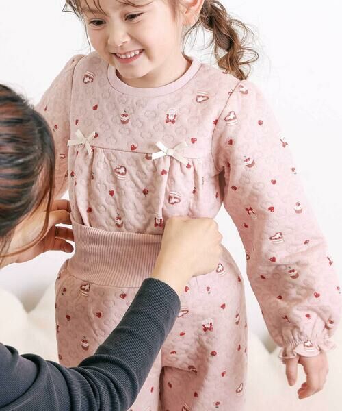 SLAP SLIP / スラップ スリップ ルームウェア | 【スララク/腹巻き一体型】みんな快眠！長袖みんみんキルティングパジャマ 上下セット(80~130cm) | 詳細18