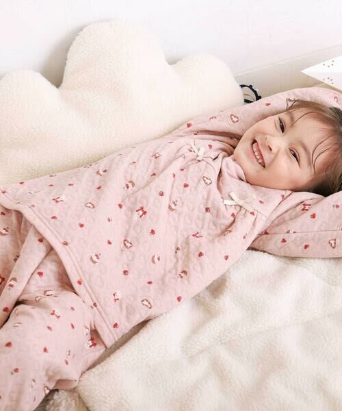 SLAP SLIP / スラップ スリップ ルームウェア | 【スララク/腹巻き一体型】みんな快眠！長袖みんみんキルティングパジャマ 上下セット(80~130cm) | 詳細14