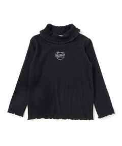 SLAP SLIP / スラップ スリップ Tシャツ | レースハイネックハート刺しゅうトップス(80~130cm)