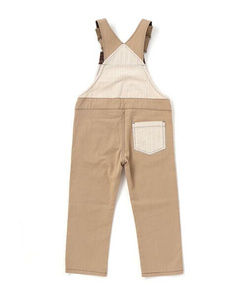 SLAP SLIP / スラップ スリップ サロペット・オールインワン | デニムツイルコーデュロイチェック切り替えサロペット(80~120cm) | 詳細16