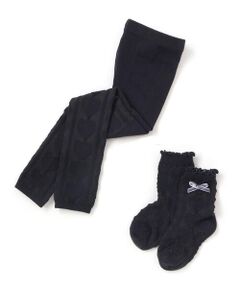 SLAP SLIP / スラップ スリップ レギンス・スパッツ | ハート柄レギンス＆ソックス2点セット(70~130cm)