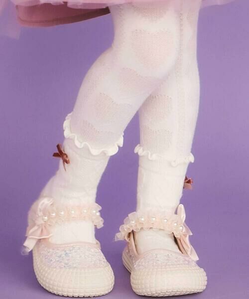 SLAP SLIP / スラップ スリップ レギンス・スパッツ | ハート柄レギンス＆ソックス2点セット(70~130cm) | 詳細1