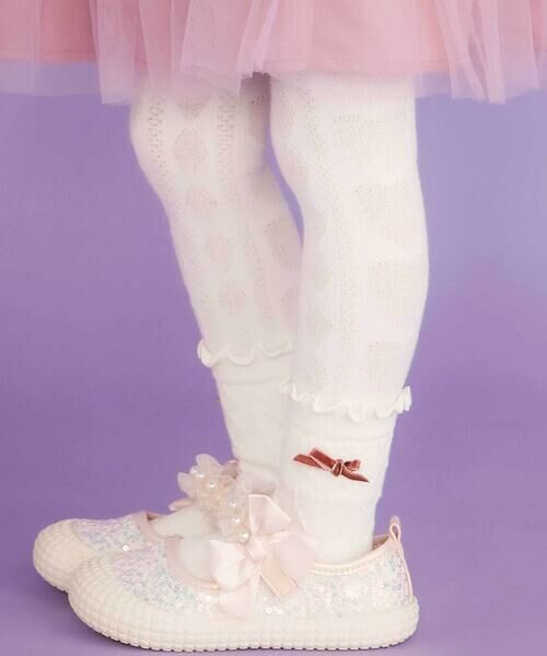 SLAP SLIP / スラップ スリップ レギンス・スパッツ | ハート柄レギンス＆ソックス2点セット(70~130cm) | 詳細2