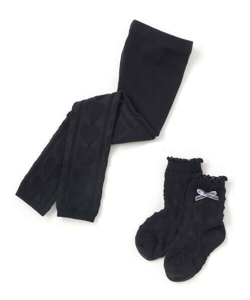 SLAP SLIP / スラップ スリップ レギンス・スパッツ | ハート柄レギンス＆ソックス2点セット(70~130cm) | 詳細14