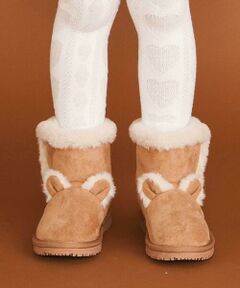 SLAP SLIP / スラップ スリップ ブーツ（ショート丈） | ウサギクマアニマル耳付きムートンブーツ(15~18cm)