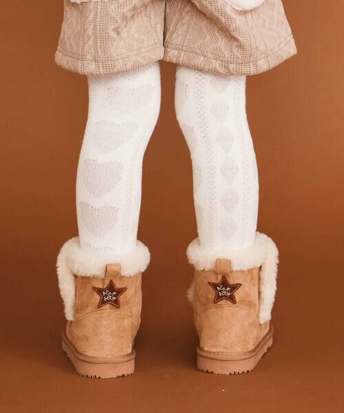 SLAP SLIP / スラップ スリップ ブーツ（ショート丈） | ウサギクマアニマル耳付きムートンブーツ(15~18cm) | 詳細11
