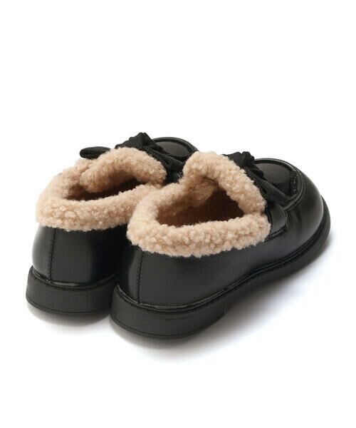 SLAP SLIP / スラップ スリップ スニーカー | リボン付きあったか中ボアローファー(15~18cm) | 詳細2