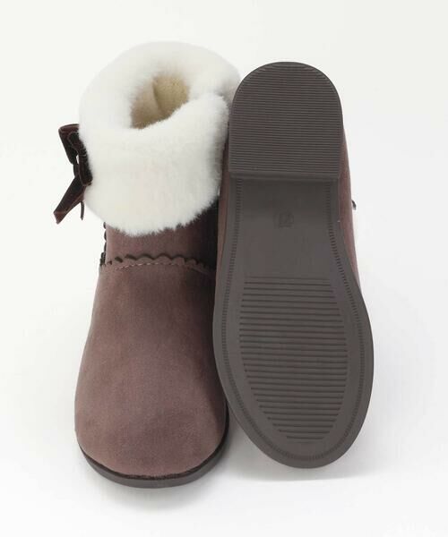 SLAP SLIP / スラップ スリップ ブーツ(ショート丈) | 切り替えスカラップリボンビジュームートンブーツ(15~20cm) | 詳細8