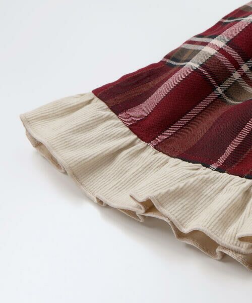 SLAP SLIP / スラップ スリップ ミニ丈・ひざ丈ワンピース | 【お揃い】キラキラ刺しゅうボアドッキングワンピース(80~130cm) | 詳細14