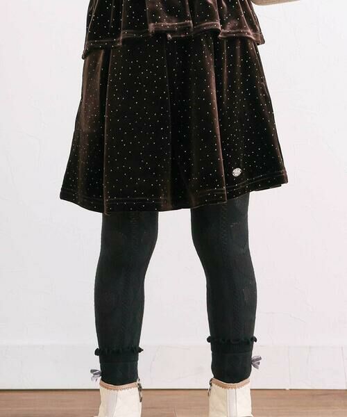SLAP SLIP / スラップ スリップ その他トップス | きらめくラメドットベロアビスチェセットアップ(90~130cm) | 詳細8