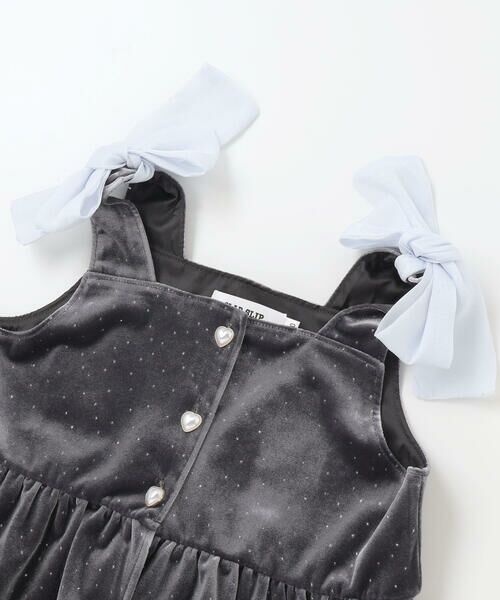 SLAP SLIP / スラップ スリップ その他トップス | きらめくラメドットベロアビスチェセットアップ(90~130cm) | 詳細13