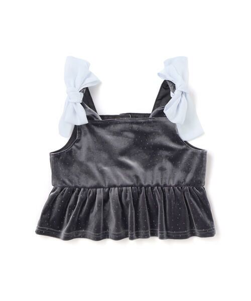 SLAP SLIP / スラップ スリップ その他トップス | きらめくラメドットベロアビスチェセットアップ(90~130cm) | 詳細11