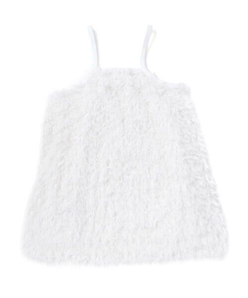 SLAP SLIP / スラップ スリップ その他トップス | キラキラモチーフ長袖Tシャツ+ファーキャミワンピセット(90~130cm) | 詳細4