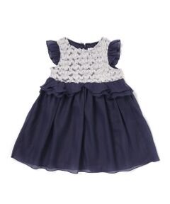 SLAP SLIP / スラップ スリップ ミニ丈・ひざ丈ワンピース | ふわふわオーガンジーフリルリボンペプラムドレス風ジャンパースカート(90~130cm)