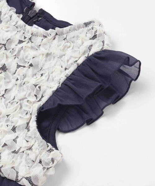SLAP SLIP / スラップ スリップ ミニ丈・ひざ丈ワンピース | ふわふわオーガンジーフリルリボンペプラムドレス風ジャンパースカート(90~130cm) | 詳細3