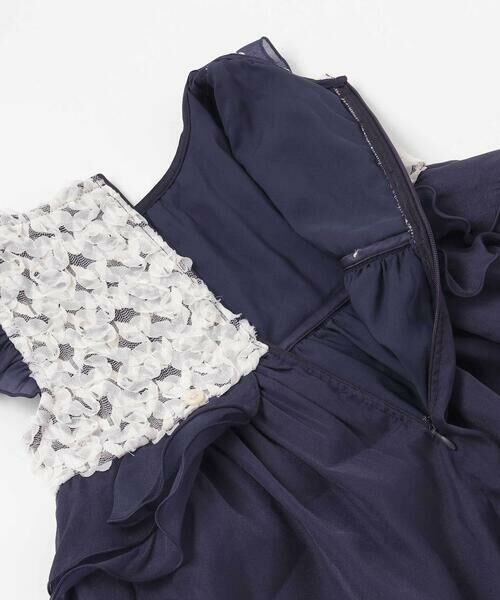 SLAP SLIP / スラップ スリップ ミニ丈・ひざ丈ワンピース | ふわふわオーガンジーフリルリボンペプラムドレス風ジャンパースカート(90~130cm) | 詳細7