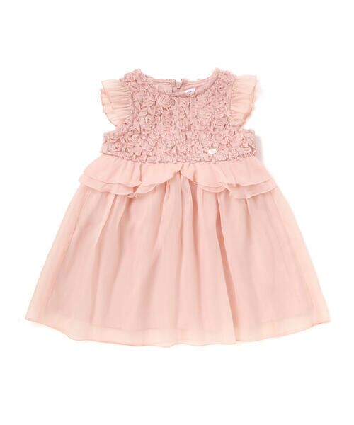 SLAP SLIP / スラップ スリップ ミニ丈・ひざ丈ワンピース | ふわふわオーガンジーフリルリボンペプラムドレス風ジャンパースカート(90~130cm) | 詳細14