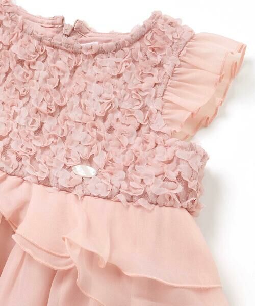 SLAP SLIP / スラップ スリップ ミニ丈・ひざ丈ワンピース | ふわふわオーガンジーフリルリボンペプラムドレス風ジャンパースカート(90~130cm) | 詳細16