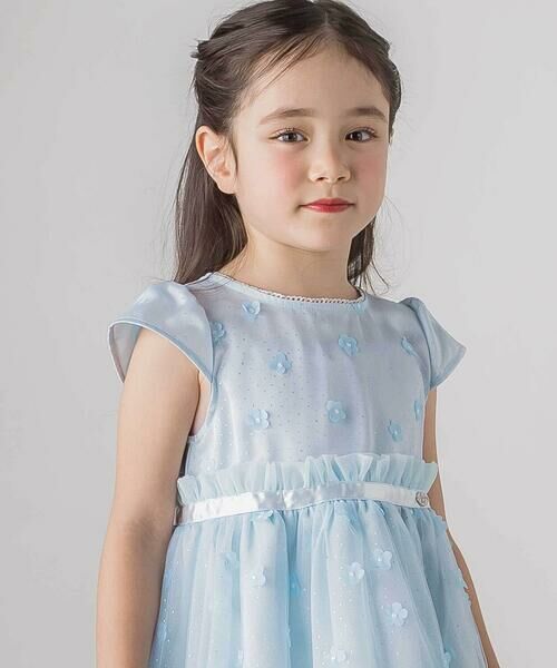 SLAP SLIP / スラップ スリップ ミニ丈・ひざ丈ワンピース | お花チュールワンピース(110~130cm) | 詳細2