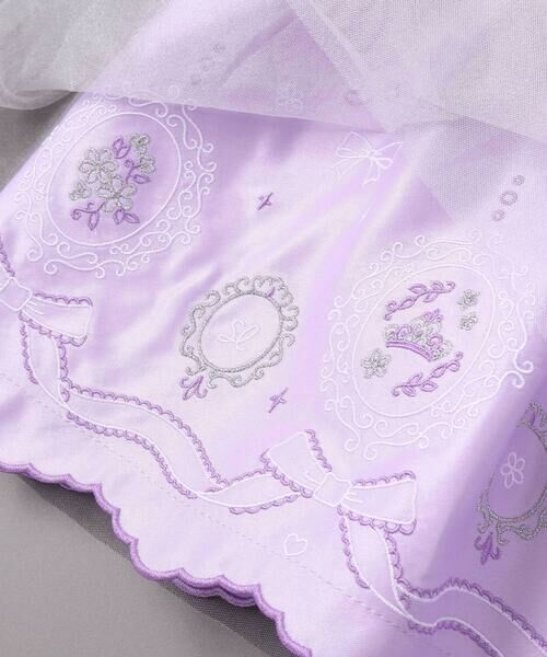 SLAP SLIP / スラップ スリップ ミニ丈・ひざ丈ワンピース | 花レースフェミニンモチーフ刺しゅう裾スカラップジャンパースカート(110~130cm) | 詳細12