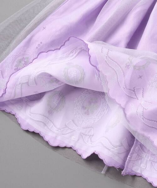 SLAP SLIP / スラップ スリップ ミニ丈・ひざ丈ワンピース | 花レースフェミニンモチーフ刺しゅう裾スカラップジャンパースカート(110~130cm) | 詳細13