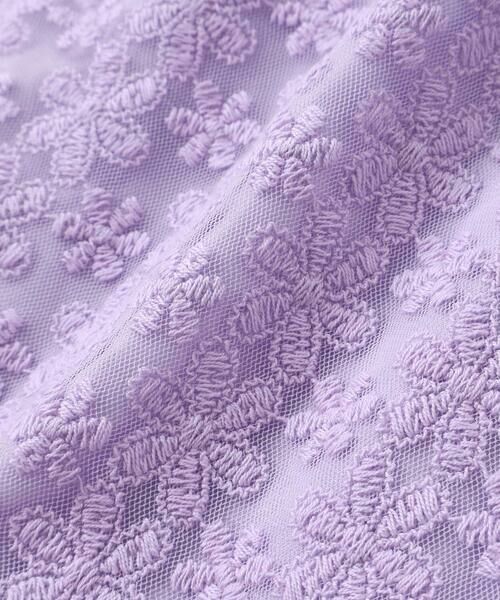 SLAP SLIP / スラップ スリップ ミニ丈・ひざ丈ワンピース | 花レースフェミニンモチーフ刺しゅう裾スカラップジャンパースカート(110~130cm) | 詳細14