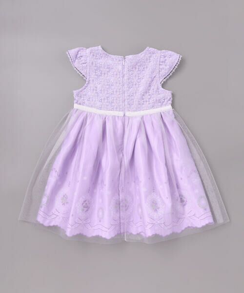 SLAP SLIP / スラップ スリップ ミニ丈・ひざ丈ワンピース | 花レースフェミニンモチーフ刺しゅう裾スカラップジャンパースカート(110~130cm) | 詳細5