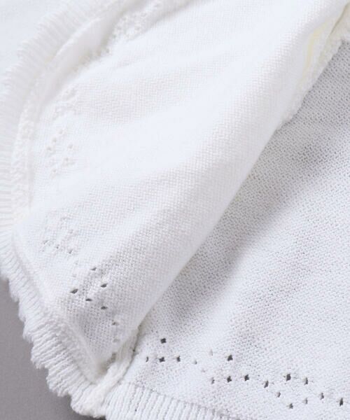 SLAP SLIP / スラップ スリップ カーディガン・ボレロ | 縁スカラップパール調ボタンニットカーディガン(110~130cm) | 詳細14