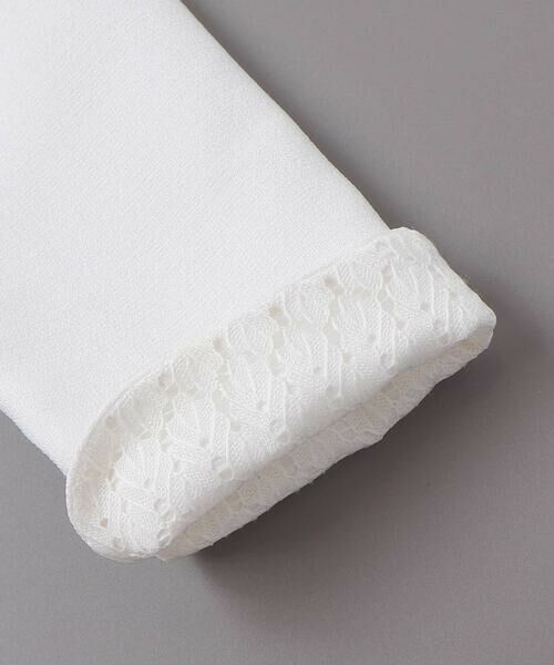 SLAP SLIP / スラップ スリップ ノーカラージャケット | 袖折り返しレース刺しゅう裾スカラップボレロ(110~130cm) | 詳細9