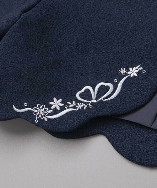 SLAP SLIP / スラップ スリップ ノーカラージャケット | 袖折り返しレース刺しゅう裾スカラップボレロ(110~130cm) | 詳細18