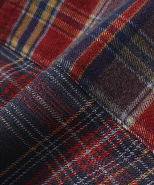 SLAP SLIP / スラップ スリップ シャツ・ブラウス | 【お揃い】もこもこボア襟切り替えチェックシャツ(90~130cm) | 詳細12