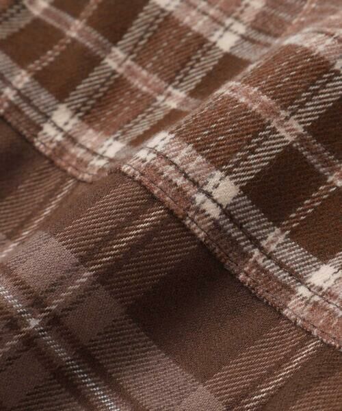 SLAP SLIP / スラップ スリップ シャツ・ブラウス | 【お揃い】もこもこボア襟切り替えチェックシャツ(90~130cm) | 詳細17