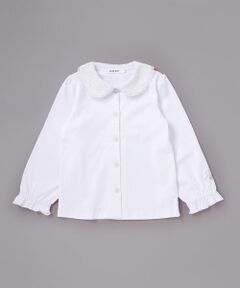 SLAP SLIP / スラップ スリップ シャツ・ブラウス | レース襟キラキラお花ボタンキャンディスリーブブラウス(110~130cm)