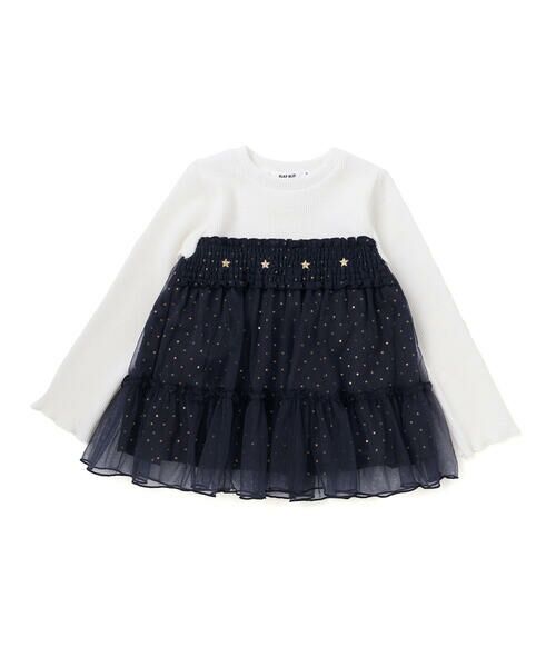 SLAP SLIP / スラップ スリップ スウェット | キラキラきらめくお星さまふんわりチュールトレーナー(80~130cm) | 詳細15