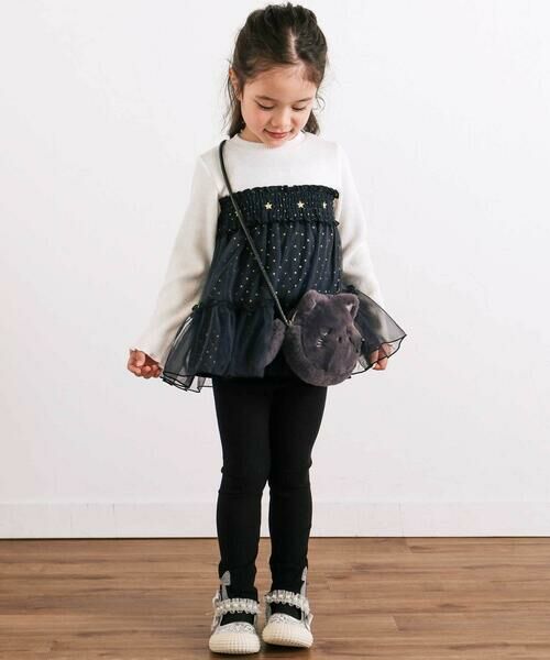SLAP SLIP / スラップ スリップ スウェット | キラキラきらめくお星さまふんわりチュールトレーナー(80~130cm) | 詳細13