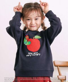 SLAP SLIP / スラップ スリップ スウェット | 【絵本コラボ-はらぺこあおむし-】無地総柄フルーツあおむしモチーフトレーナー(80~120cm)