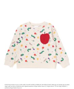 SLAP SLIP / スラップ スリップ スウェット | 【絵本コラボ-はらぺこあおむし-】無地総柄フルーツあおむしモチーフトレーナー(80~120cm)