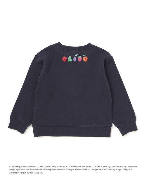 SLAP SLIP / スラップ スリップ スウェット | 【絵本コラボ-はらぺこあおむし-】無地総柄フルーツあおむしモチーフトレーナー(80~120cm) | 詳細4